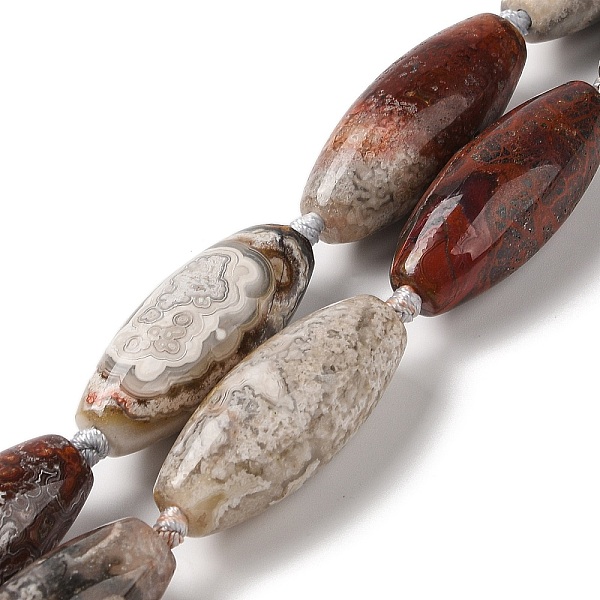 PandaHall Natural Mexican Lace Agate Beads Strands, Rice, 39~40x15~17mm, Hole: 2mm, about 11~12pcs/strand, 15.75''(40cm) Crazy Agate Rice
PandaHall Natural Mexican Lace Agate Beads Strands, Rice, 39~40x15~17mm, Hole: 2mm, about 11~12pcs/strand, 15.75''(40cm) Crazy Agate Rice