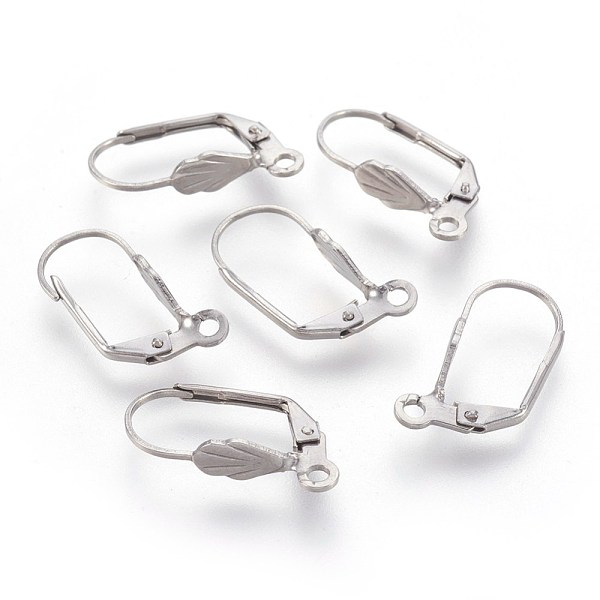 PandaHall 304 Stainless Steel Leverback Earrings Findings, with Loop, Stainless Steel Color, 18x11x4.5mm, Hole: 1.6mm, Pin: 0.5x0.8mm 304...
PandaHall 304 Stainless Steel Leverback Earrings Findings, with Loop, Stainless Steel Color, 18x11x4.5mm, Hole: 1.6mm, Pin: 0.5x0.8mm 304...