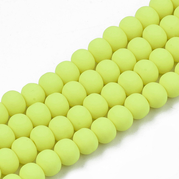 PandaHall Handmade Polymer Clay Beads Strands, for DIY Jewelry Crafts Supplies, Round, Yellow, 7x5.5mm, Hole: 1.6mm, about 69pcs/strand...
PandaHall Handmade Polymer Clay Beads Strands, for DIY Jewelry Crafts Supplies, Round, Yellow, 7x5.5mm, Hole: 1.6mm, about 69pcs/strand...