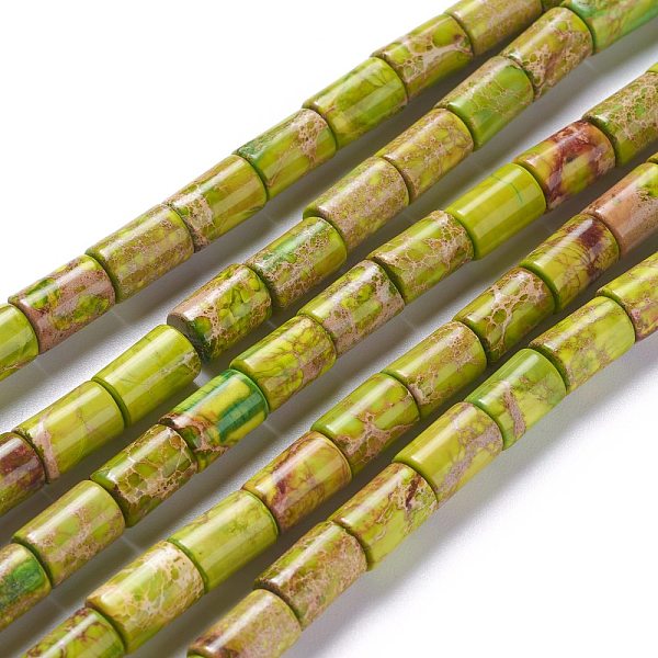 PandaHall Natural Imperial Jasper Bead Strands, Dyed, Cube, Dark Khaki, 6~6.5x8~9mm, Hole: 1.4mm, about 43pcs/strand, 15.75''(40cm) Imperial...
PandaHall Natural Imperial Jasper Bead Strands, Dyed, Cube, Dark Khaki, 6~6.5x8~9mm, Hole: 1.4mm, about 43pcs/strand, 15.75''(40cm) Imperial...
