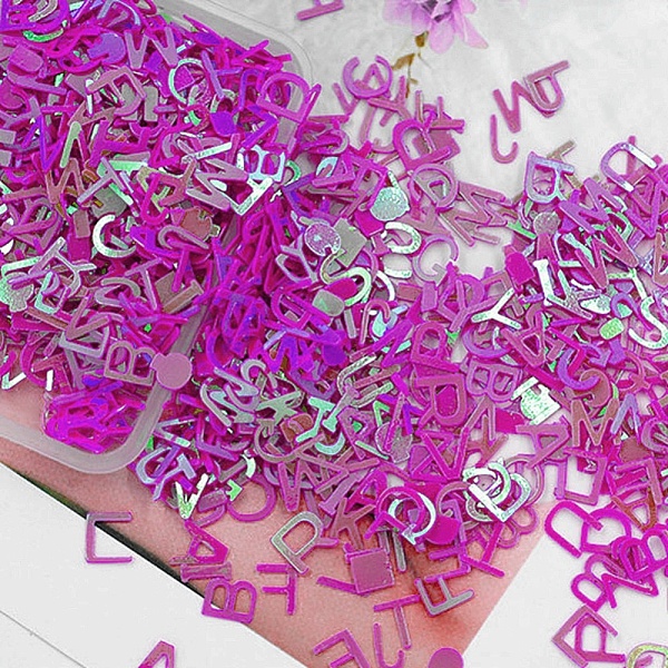 PandaHall PVC Plastic Sequins, Nail Art Glitter, DIY Sparkly Paillette Tips Nail, Mixed Letter, Purple, 6x6~7x0.2mm, 400pcs/bag Plastic...
PandaHall PVC Plastic Sequins, Nail Art Glitter, DIY Sparkly Paillette Tips Nail, Mixed Letter, Purple, 6x6~7x0.2mm, 400pcs/bag Plastic...