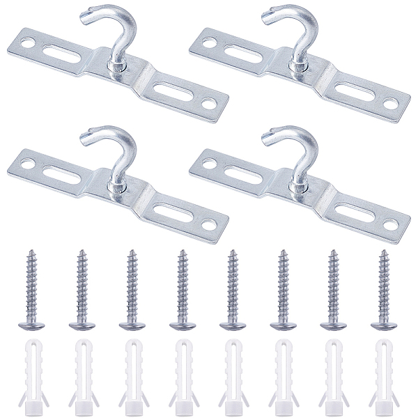 PandaHall Iron Pad Eye Plate Ceiling Hooks, with Screw and Plastic Finding, Platinum, 35.5x93x17.5mm, Hole: 17mm and 5.8mm Iron Others
PandaHall Iron Pad Eye Plate Ceiling Hooks, with Screw and Plastic Finding, Platinum, 35.5x93x17.5mm, Hole: 17mm and 5.8mm Iron Others