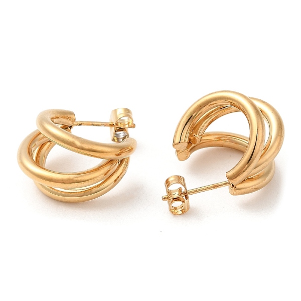 PandaHall 304 Stainless Steel Round Stud Earrings, Split Earrings, Half Hoop Earrings for Women, Real 18K Gold Plated, 18x13mm 304 Stainless...
PandaHall 304 Stainless Steel Round Stud Earrings, Split Earrings, Half Hoop Earrings for Women, Real 18K Gold Plated, 18x13mm 304 Stainless...