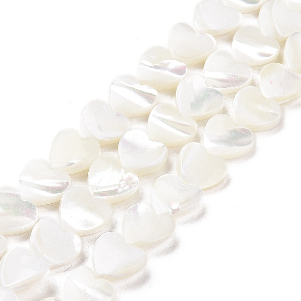 PandaHall Natural Trochus Shell Beads Strands, Heart, White, 10x10x3.5mm, Hole: 0.7mm, about 42pcs/strand, 15.43''(39.2cm) Trochus Shell...
PandaHall Natural Trochus Shell Beads Strands, Heart, White, 10x10x3.5mm, Hole: 0.7mm, about 42pcs/strand, 15.43''(39.2cm) Trochus Shell...