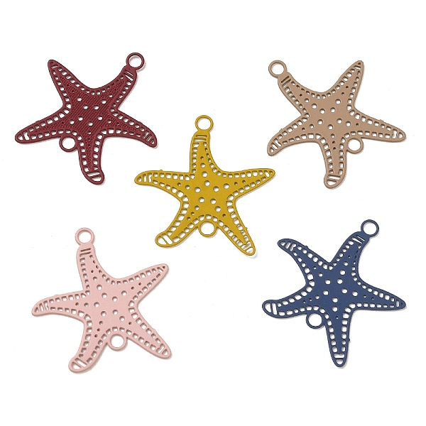 PandaHall 430 Stainless Steel Connector Charms, Etched Metal Embellishments, Starfish Links, Mixed Color, 21x20.5x0.5mm, Hole: 1.8mm 430..., Multicolor
PandaHall 430 Stainless Steel Connector Charms, Etched Metal Embellishments, Starfish Links, Mixed Color, 21x20.5x0.5mm, Hole: 1.8mm 430..., Multicolor