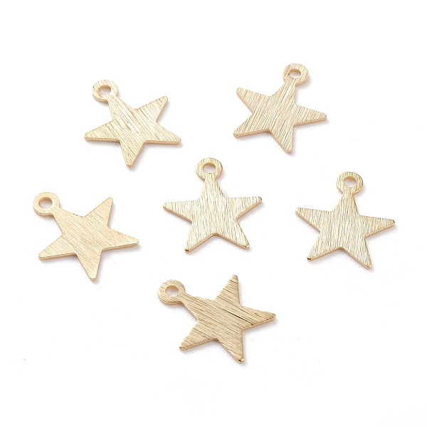 PandaHall Brass Charms, Star, Real 24K Gold Plated, 11.5x10x0.5mm, Hole: 1.2mm Brass Star
PandaHall Brass Charms, Star, Real 24K Gold Plated, 11.5x10x0.5mm, Hole: 1.2mm Brass Star