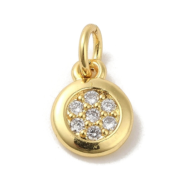 PandaHall Brass Micro Pave Cubic Zirconia Charms, Real 18K Gold Plated, Flat Round Charms, Clear, 9.5x7.5x2mm, Hole: 3mm Brass+Cubic...
PandaHall Brass Micro Pave Cubic Zirconia Charms, Real 18K Gold Plated, Flat Round Charms, Clear, 9.5x7.5x2mm, Hole: 3mm Brass+Cubic...