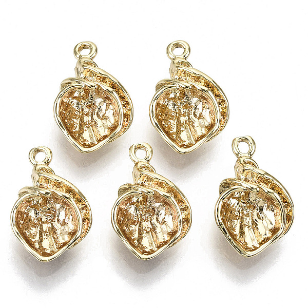 PandaHall Brass Pendants, Nickel Free, Shell Shape, Real 18K Gold Plated, 15.5x10x4.5mm, Hole: 1.2mm Brass Shell Shape
PandaHall Brass Pendants, Nickel Free, Shell Shape, Real 18K Gold Plated, 15.5x10x4.5mm, Hole: 1.2mm Brass Shell Shape
