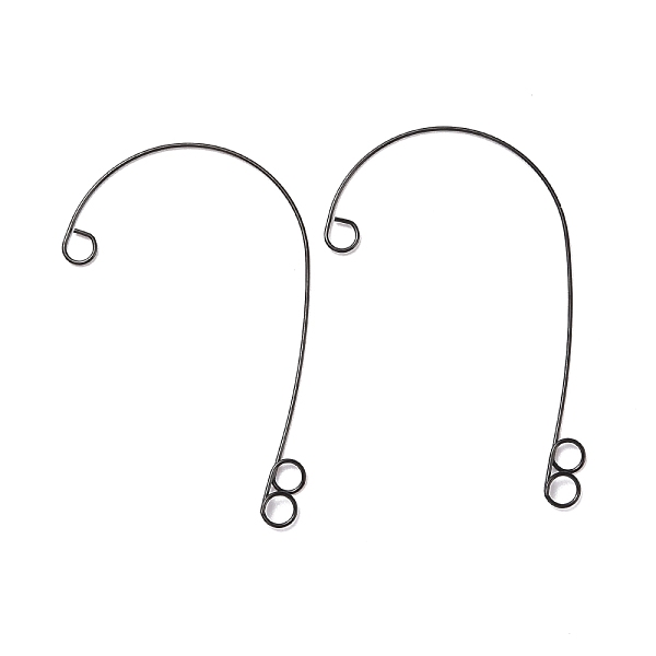PandaHall 316 Stainless Steel Ear Cuff Findings, Climber Wrap Around Non Piercing Earring Findings with 3 Loop, Black, 59x38x0.5mm, Hole...
PandaHall 316 Stainless Steel Ear Cuff Findings, Climber Wrap Around Non Piercing Earring Findings with 3 Loop, Black, 59x38x0.5mm, Hole...