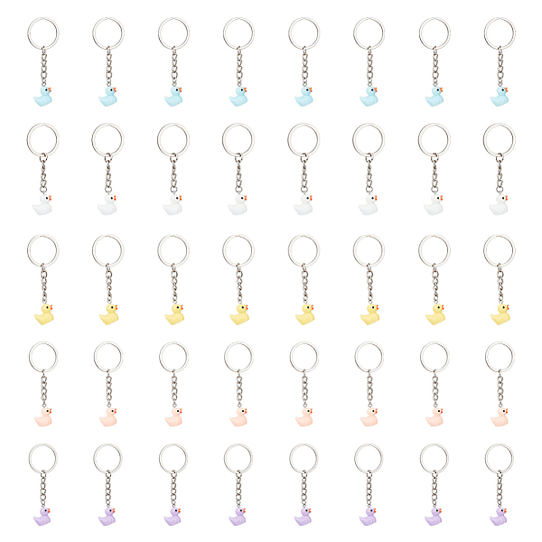 PandaHall DICOSMETIC 40Pcs 5 Colors Duck Keychain 28mm Keyring with Chain and Little Resin Duck Pendants Cute Duck Pendant Key Ring for..., Multicolor
PandaHall DICOSMETIC 40Pcs 5 Colors Duck Keychain 28mm Keyring with Chain and Little Resin Duck Pendants Cute Duck Pendant Key Ring for..., Multicolor