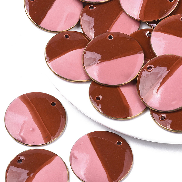 PandaHall Two Tone Handmade Porcelain Pendants, Ornamental with Gold, Flat Round, Red, 39x4.5mm, Hole: 2.5mm Porcelain Flat Round Red
PandaHall Two Tone Handmade Porcelain Pendants, Ornamental with Gold, Flat Round, Red, 39x4.5mm, Hole: 2.5mm Porcelain Flat Round Red