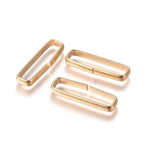 PandaHall 201 Stainless Steel Quick Link Connectors, Linking Rings, Closed but Unsoldered, Rectangle, Golden, 22.5x7x2.5mm, Inner Diameter...
PandaHall 201 Stainless Steel Quick Link Connectors, Linking Rings, Closed but Unsoldered, Rectangle, Golden, 22.5x7x2.5mm, Inner Diameter...