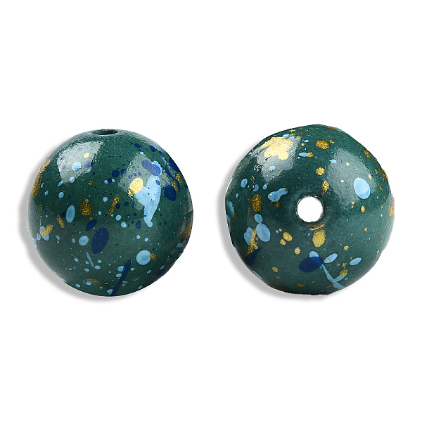 PandaHall Spray Painted Resin Beads, Round, Dark Green, 20x19mm, Hole: 2~2.4mm Resin Round
PandaHall Spray Painted Resin Beads, Round, Dark Green, 20x19mm, Hole: 2~2.4mm Resin Round