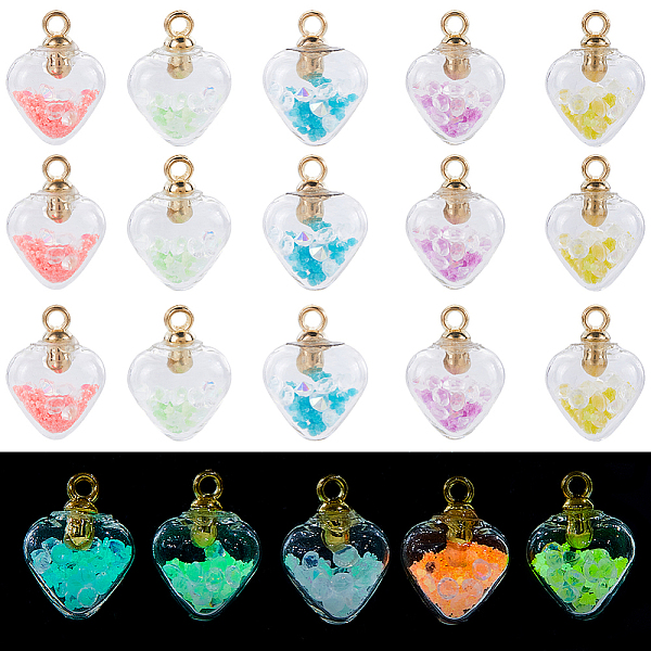 PandaHall SUNNYCLUE 1 Box 50Pcs Crystal Ball Charms Bulk Glass Ball Charms Glow in The Dark Tiny Heart Shiny Star Rhinestone Luminous Drill..., Multicolor
PandaHall SUNNYCLUE 1 Box 50Pcs Crystal Ball Charms Bulk Glass Ball Charms Glow in The Dark Tiny Heart Shiny Star Rhinestone Luminous Drill..., Multicolor