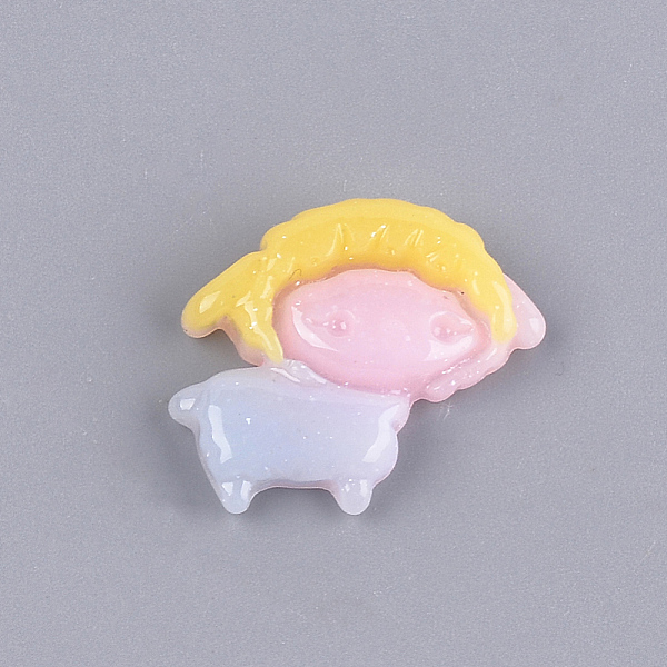 PandaHall Resin Cabochons, with Glitter Powder, Sheep, Colorful, 19x21.5x4.5mm Resin Sheep
PandaHall Resin Cabochons, with Glitter Powder, Sheep, Colorful, 19x21.5x4.5mm Resin Sheep