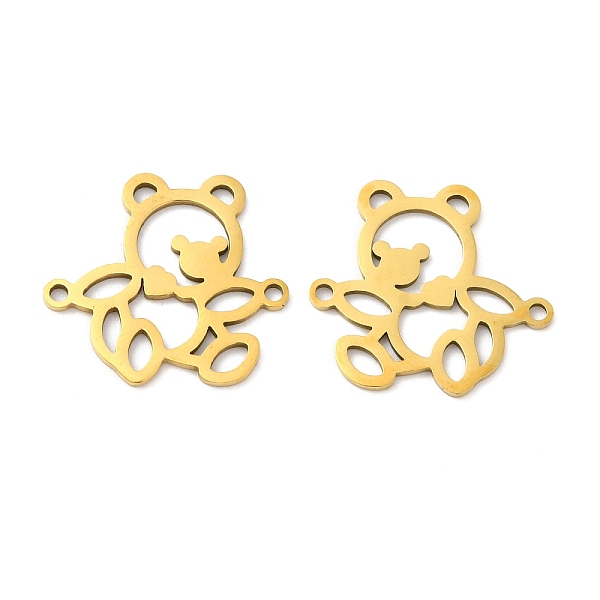 PandaHall 201 Stainless Steel Connector Charms, Bear Links, Golden, 18x20x0.8mm, Hole: 1.4mm 201 Stainless Steel Bear
PandaHall 201 Stainless Steel Connector Charms, Bear Links, Golden, 18x20x0.8mm, Hole: 1.4mm 201 Stainless Steel Bear