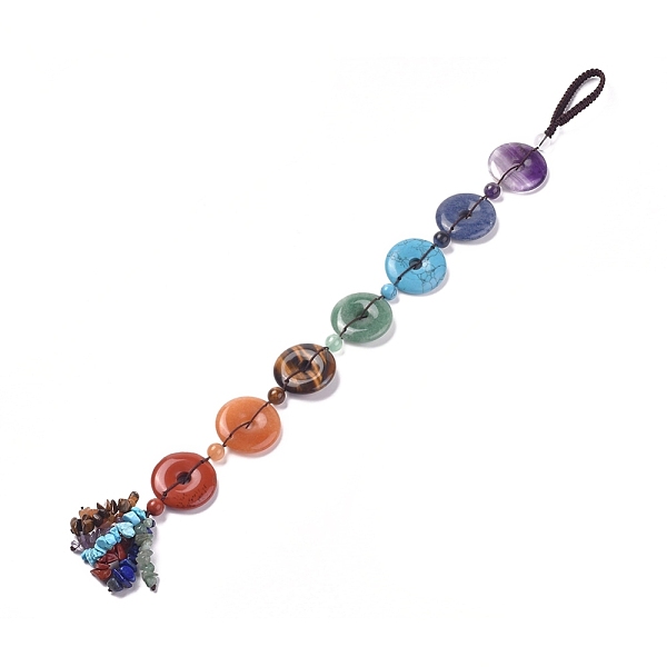 PandaHall Chakra Jewelry, Mixed Stone Car Hanging Decorations, with Nylon Cord, 380mm Mixed Stone Others
PandaHall Chakra Jewelry, Mixed Stone Car Hanging Decorations, with Nylon Cord, 380mm Mixed Stone Others