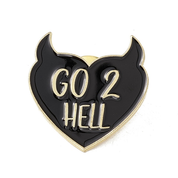 PandaHall Creative Enamel Pin, Gold Plated Badge for Backpack Clothes, Heart Pattern, 28x27.5x1.5mm Alloy+Enamel Heart Black
PandaHall Creative Enamel Pin, Gold Plated Badge for Backpack Clothes, Heart Pattern, 28x27.5x1.5mm Alloy+Enamel Heart Black