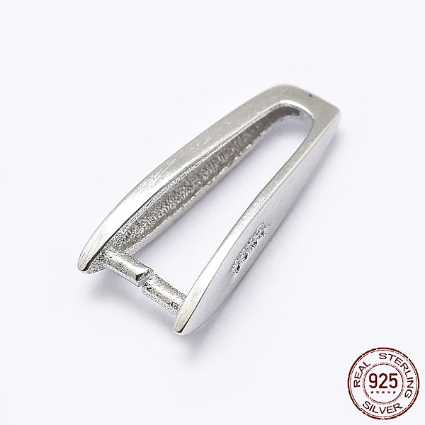 PandaHall Rhodium Plated 925 Sterling Silver Pendant Bails, Ice Pick & Pinch Bails, Platinum, 11.5x5x2.5mm, pin: 0.7mm Sterling Silver
PandaHall Rhodium Plated 925 Sterling Silver Pendant Bails, Ice Pick & Pinch Bails, Platinum, 11.5x5x2.5mm, pin: 0.7mm Sterling Silver