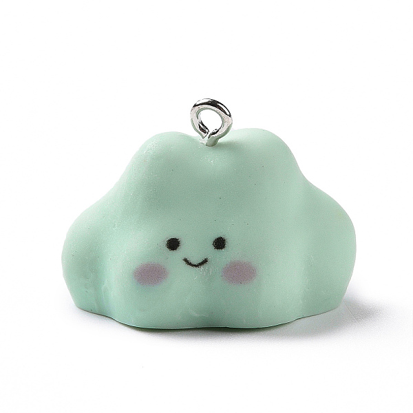 PandaHall Opaque Resin Pendants, Cartoon Cloud Charms, with Platinum Tone Iron Loops, Aqua, 19.5x27x21mm, Hole: 2mm Iron+Resin Cloud Cyan
PandaHall Opaque Resin Pendants, Cartoon Cloud Charms, with Platinum Tone Iron Loops, Aqua, 19.5x27x21mm, Hole: 2mm Iron+Resin Cloud Cyan