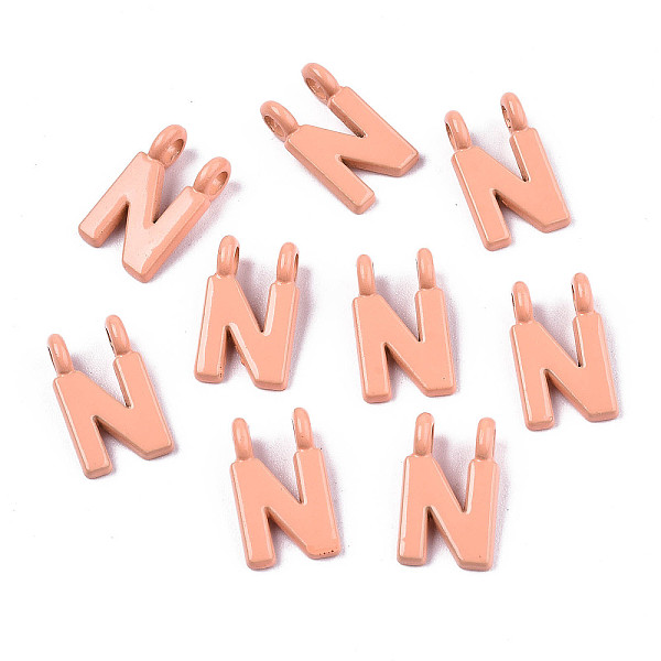 PandaHall Spray Painted Alloy 2-Loop Link Pendants, Cadmium Free & Lead Free, Letter, Letter.N, 13.5x8x1.5mm, Hole: 2mm Alloy Letter N
PandaHall Spray Painted Alloy 2-Loop Link Pendants, Cadmium Free & Lead Free, Letter, Letter.N, 13.5x8x1.5mm, Hole: 2mm Alloy Letter N