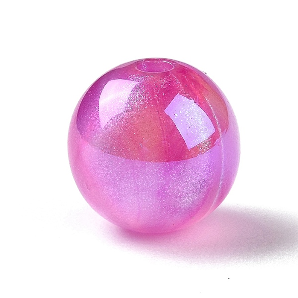 PandaHall UV Plating Rainbow Iridescent Acrylic Beads, with Glitter Powder, Round, Fuchsia, 12.5~13mm, Hole: 2.5mm Acrylic Round Pink
PandaHall UV Plating Rainbow Iridescent Acrylic Beads, with Glitter Powder, Round, Fuchsia, 12.5~13mm, Hole: 2.5mm Acrylic Round Pink
