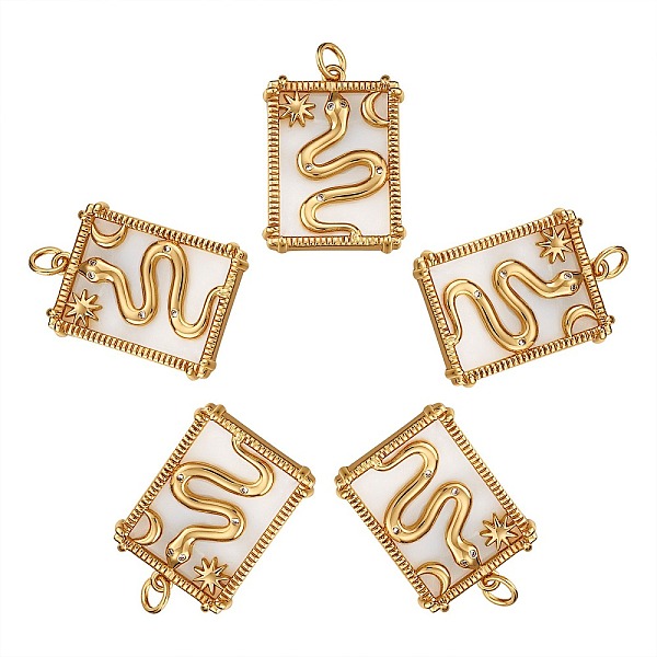 PandaHall 5Pcs Brass Micro Pave Clear Cubic Zirconia Pendants, with Natural Shell, Long-Lasting Plated, Rectangle with Snake & Sun & Moon...
PandaHall 5Pcs Brass Micro Pave Clear Cubic Zirconia Pendants, with Natural Shell, Long-Lasting Plated, Rectangle with Snake & Sun & Moon...