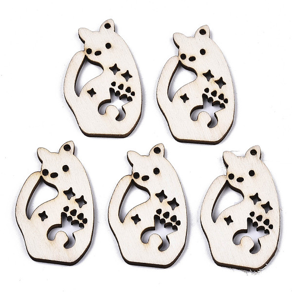 PandaHall Unfinished Natural Poplar Wood Pendants, Laser Cut Wood Shapes, Cat with Star, Old Lace, 39~40x24x2mm, Hole: 1.6mm Wood Cat Shape
PandaHall Unfinished Natural Poplar Wood Pendants, Laser Cut Wood Shapes, Cat with Star, Old Lace, 39~40x24x2mm, Hole: 1.6mm Wood Cat Shape