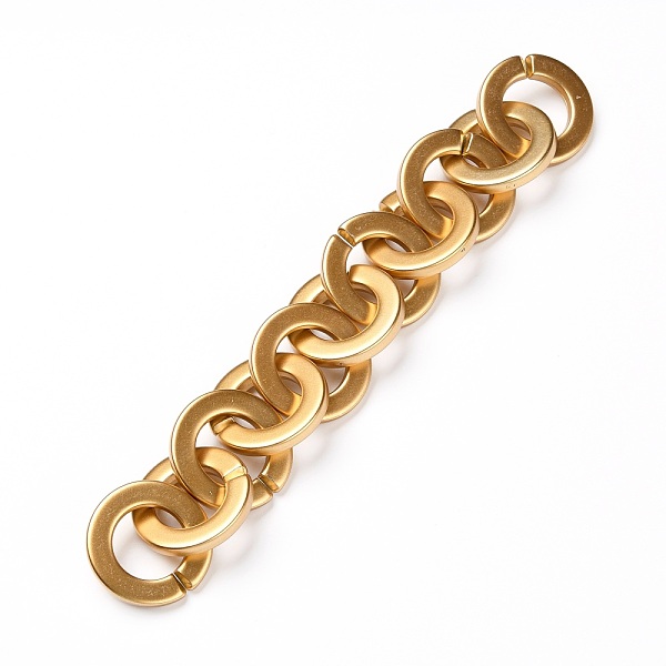 PandaHall Handmade Opaque Spray Painted Acrylic Round Link Chains, for Purse Strap Bag Chain, Unwelded, Gold, 31.5x4.5mm, 39.37 inch...
PandaHall Handmade Opaque Spray Painted Acrylic Round Link Chains, for Purse Strap Bag Chain, Unwelded, Gold, 31.5x4.5mm, 39.37 inch...