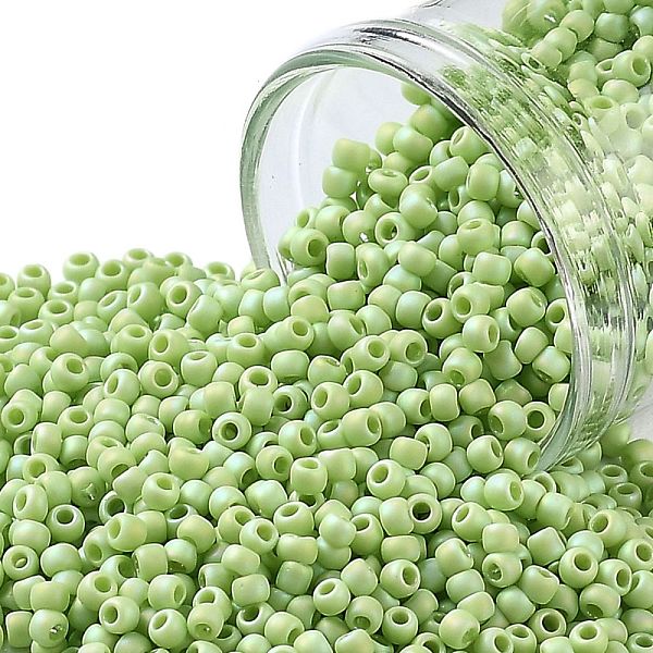 PandaHall TOHO Round Seed Beads, Japanese Seed Beads, (404F) Lime Green Opaque Rainbow Matte, 11/0, 2.2mm, Hole: 0.8mm, about 1110pcs/10g...
PandaHall TOHO Round Seed Beads, Japanese Seed Beads, (404F) Lime Green Opaque Rainbow Matte, 11/0, 2.2mm, Hole: 0.8mm, about 1110pcs/10g...