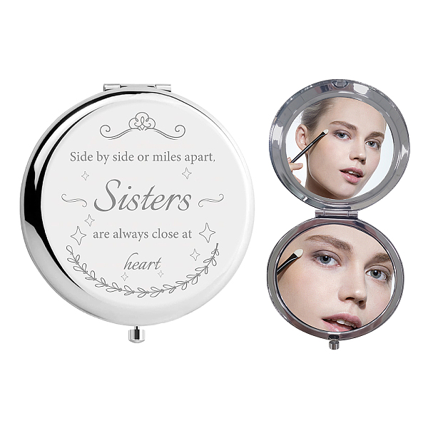 PandaHall 304 Stainless Steel Customization Mirror, Flat Round with Word, Leaf Pattern, 7x6.5cm Stainless Steel Leaf
PandaHall 304 Stainless Steel Customization Mirror, Flat Round with Word, Leaf Pattern, 7x6.5cm Stainless Steel Leaf
