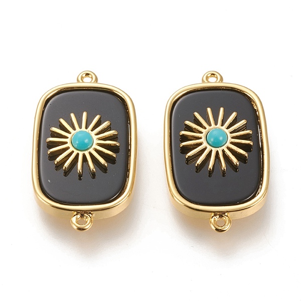PandaHall Natural Black Agate & Synthetic Turquoise Links Connectors, with Long-lasting Plated Real 18K Gold Plated Brass Findings...
PandaHall Natural Black Agate & Synthetic Turquoise Links Connectors, with Long-lasting Plated Real 18K Gold Plated Brass Findings...