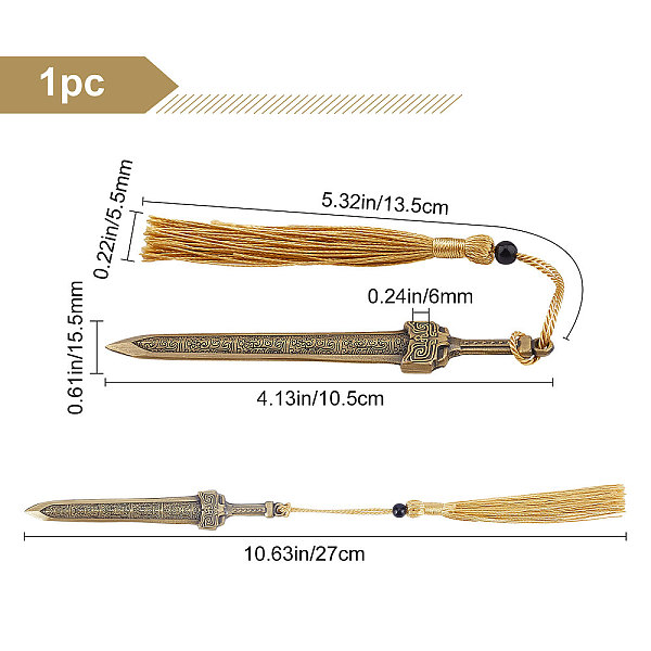 PandaHall GORGECRAFT Brass Letter Opener Brass Ancient Sword Engraving Texture with Sword Spikes Split File Envelopes Stationery for School...
PandaHall GORGECRAFT Brass Letter Opener Brass Ancient Sword Engraving Texture with Sword Spikes Split File Envelopes Stationery for School...