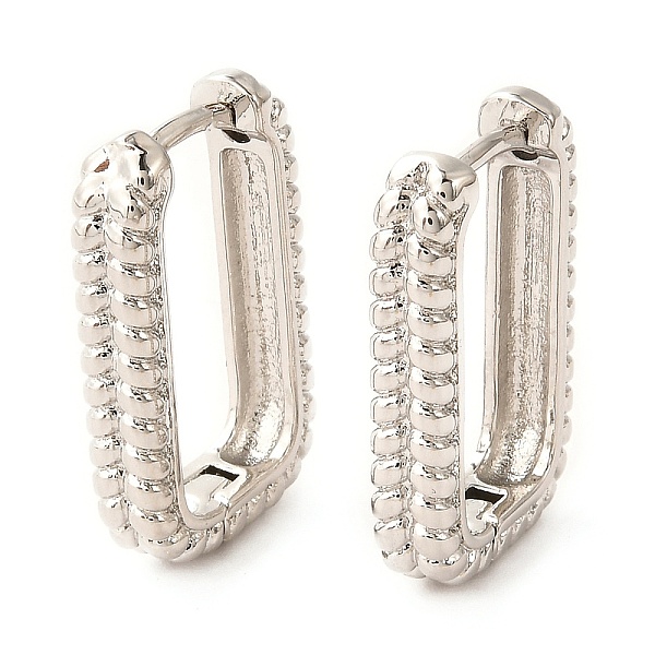 PandaHall Brass Hoop Earrings, Long-Lasting Plated, Rectangle, Real Platinum Plated, 20x12.5x3.5mm, Pin: 1mm Brass Rectangle
PandaHall Brass Hoop Earrings, Long-Lasting Plated, Rectangle, Real Platinum Plated, 20x12.5x3.5mm, Pin: 1mm Brass Rectangle