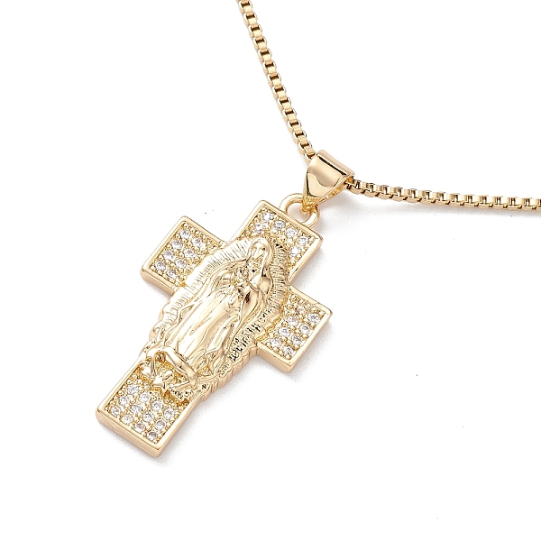 PandaHall Clear Cubic Zirconia Religion Pendant Necklace, Golden 304 Stainless Steel Jewelry for Women, Cross, 15.59 inch(39.6cm), Pendant...
PandaHall Clear Cubic Zirconia Religion Pendant Necklace, Golden 304 Stainless Steel Jewelry for Women, Cross, 15.59 inch(39.6cm), Pendant...