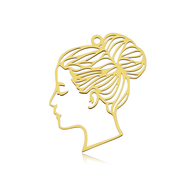 PandaHall 201 Stainless Steel Pendants, Laser Cut, Vacuum Plating, Human, Golden, 32x32.5x1mm, Hole: 1.8mm 201 Stainless Steel Human
PandaHall 201 Stainless Steel Pendants, Laser Cut, Vacuum Plating, Human, Golden, 32x32.5x1mm, Hole: 1.8mm 201 Stainless Steel Human