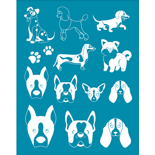PandaHall Silk Screen Printing Stencil, for Painting on Wood, DIY Decoration T-Shirt Fabric, Dog Pattern, 100x127mm Nylon Dog Cyan
PandaHall Silk Screen Printing Stencil, for Painting on Wood, DIY Decoration T-Shirt Fabric, Dog Pattern, 100x127mm Nylon Dog Cyan