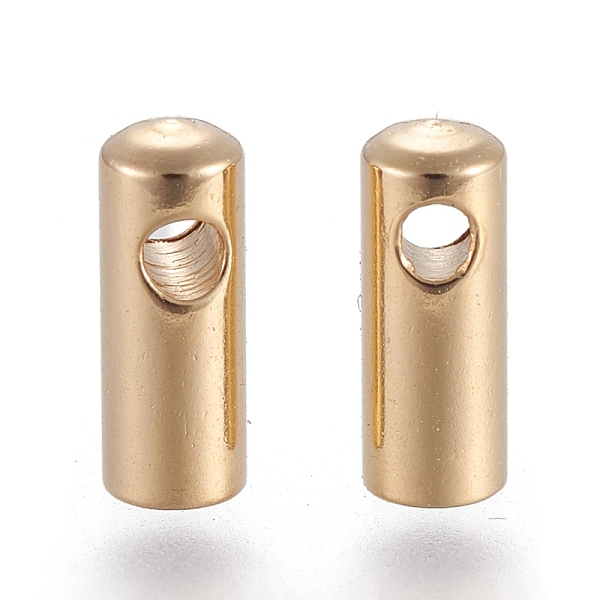 PandaHall 201 Stainless Steel Cord Ends, Golden, 7.3x2.7mm, Hole: 1.2mm, Inner Diameter: 2.2mm 201 Stainless Steel
PandaHall 201 Stainless Steel Cord Ends, Golden, 7.3x2.7mm, Hole: 1.2mm, Inner Diameter: 2.2mm 201 Stainless Steel