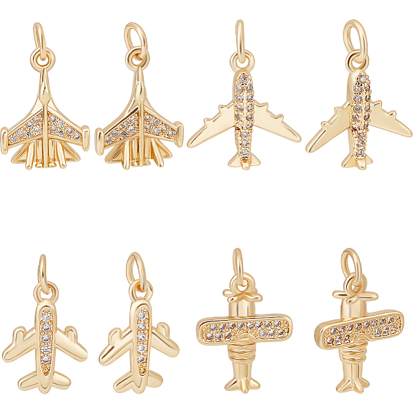 PandaHall Beebeecraft 8Pcs 4 Style Brass Pave Cubic Zirconia Pendants, with Jump Ring, Long-Lasting Plated, Lead Free & Cadmium Free, Plane..., Clear
PandaHall Beebeecraft 8Pcs 4 Style Brass Pave Cubic Zirconia Pendants, with Jump Ring, Long-Lasting Plated, Lead Free & Cadmium Free, Plane..., Clear