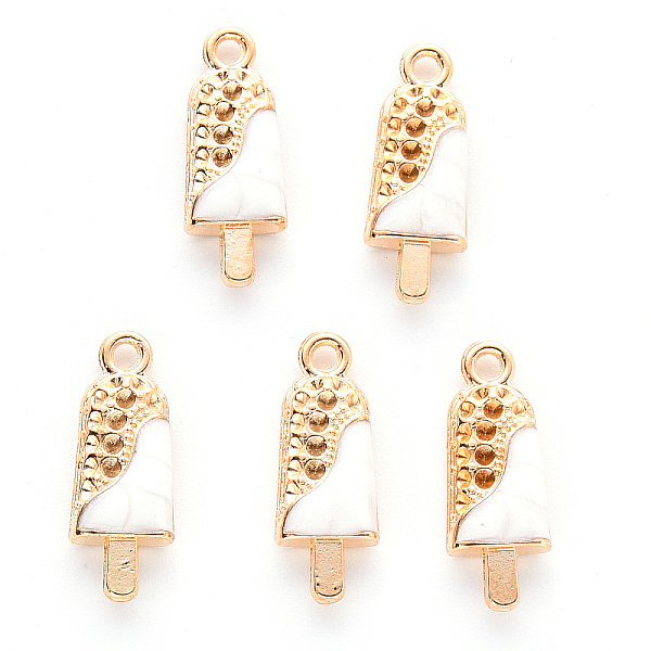 PandaHall Alloy Enamel Pendants, Cadmium Free & Lead Free, Light Gold, Ice Cream, White, 18.5x7x3.5mm, Hole: 1.6mm Alloy+Enamel Food White
PandaHall Alloy Enamel Pendants, Cadmium Free & Lead Free, Light Gold, Ice Cream, White, 18.5x7x3.5mm, Hole: 1.6mm Alloy+Enamel Food White