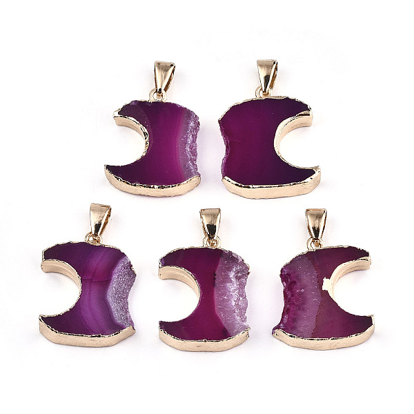 PandaHall Natural Agate Pendants, Edge Light Gold Plated, with Iron Bails, Dyed, Medium Violet Red, 24~29x17~20x5~7mm, Hole: 4x7mm Natural...
PandaHall Natural Agate Pendants, Edge Light Gold Plated, with Iron Bails, Dyed, Medium Violet Red, 24~29x17~20x5~7mm, Hole: 4x7mm Natural...