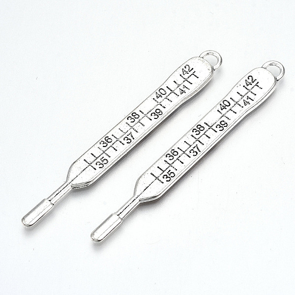 PandaHall Tibetan Style Alloy Big Pendants, Lead Free & Cadmium Free, Thermometer Shape, Antique Silver, 70.5x8.5x2.5mm, Hole: 3.5mm Alloy...
PandaHall Tibetan Style Alloy Big Pendants, Lead Free & Cadmium Free, Thermometer Shape, Antique Silver, 70.5x8.5x2.5mm, Hole: 3.5mm Alloy...