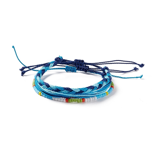 PandaHall 3Pcs 3 Style Plastic Braided Bead Bracelets Set, Waxed Polyester Cord Adjustable Bracelets for Women, Blue, Inner Diameter...
PandaHall 3Pcs 3 Style Plastic Braided Bead Bracelets Set, Waxed Polyester Cord Adjustable Bracelets for Women, Blue, Inner Diameter...