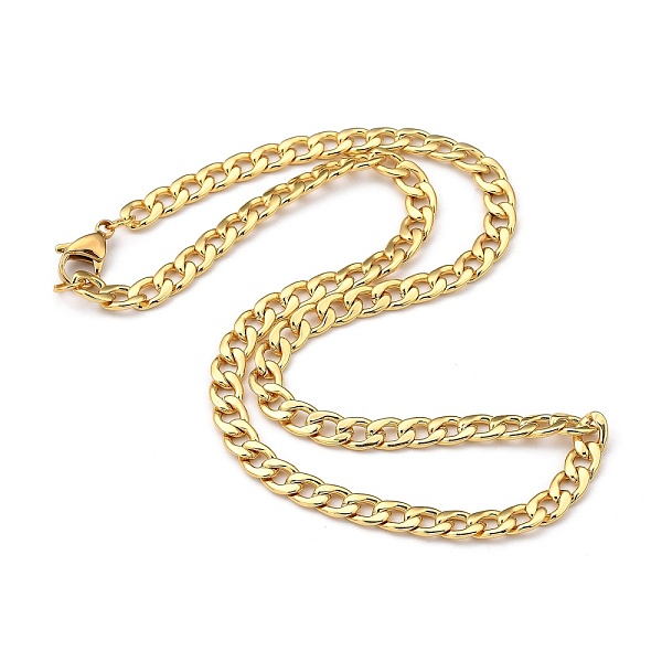 PandaHall Men's Brass Cuban Link Chain Necklaces, with 304 Stainless Steel Lobster Claw Clasps, Golden, 17.91 inch(45.5cm) Brass
PandaHall Men's Brass Cuban Link Chain Necklaces, with 304 Stainless Steel Lobster Claw Clasps, Golden, 17.91 inch(45.5cm) Brass