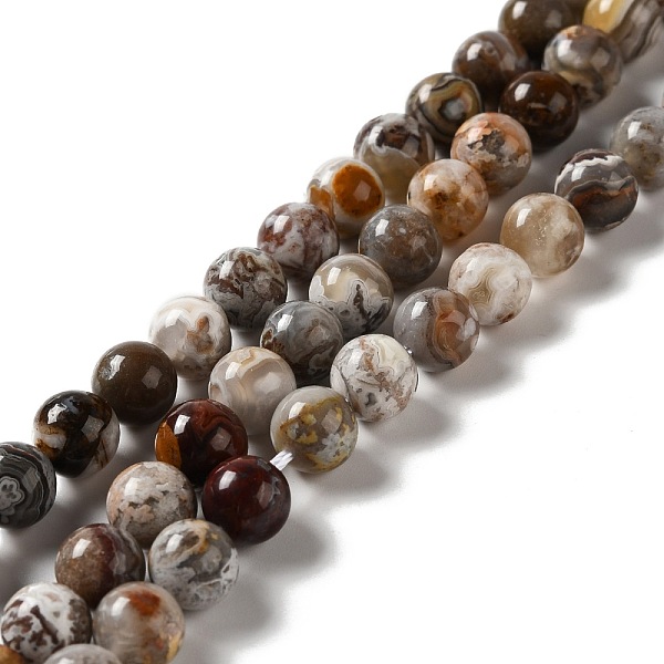 PandaHall Natural Mexican Lace Agate Beads Strands, Round, 8mm, Hole: 1mm, about 49pcs/strand, 15.35''(39cm) Crazy Agate Round
PandaHall Natural Mexican Lace Agate Beads Strands, Round, 8mm, Hole: 1mm, about 49pcs/strand, 15.35''(39cm) Crazy Agate Round