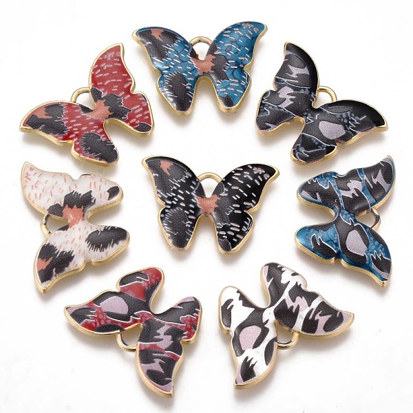 PandaHall Eco-Friendly Printed Alloy Pendants, with Enamel, Cadmium Free & Nickel Free & Lead Free, Butterfly, Light Gold, Mixed Color..., Multicolor
PandaHall Eco-Friendly Printed Alloy Pendants, with Enamel, Cadmium Free & Nickel Free & Lead Free, Butterfly, Light Gold, Mixed Color..., Multicolor