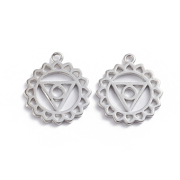 PandaHall Brass Pendants, Cut-Out, Chakra, Manipura, Long-Lasting Plated, Hollow, Flower, Platinum, 16.5x15x1.3mm, Hole: 1.2mm Brass...
PandaHall Brass Pendants, Cut-Out, Chakra, Manipura, Long-Lasting Plated, Hollow, Flower, Platinum, 16.5x15x1.3mm, Hole: 1.2mm Brass...
