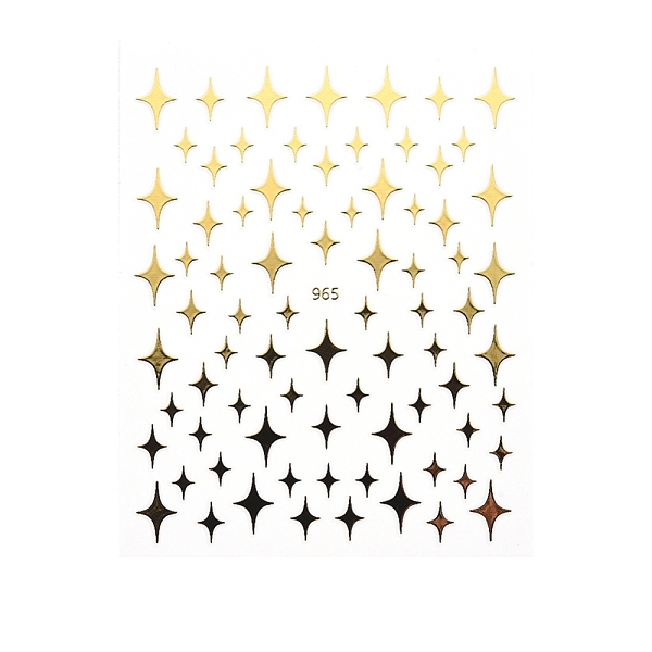 PandaHall Nail Art Stickers Decals, Self Adhesive, for Nail Tips Decorations, Star, Gold, 10.1x7.9x0.04cm Paper Star Gold
PandaHall Nail Art Stickers Decals, Self Adhesive, for Nail Tips Decorations, Star, Gold, 10.1x7.9x0.04cm Paper Star Gold