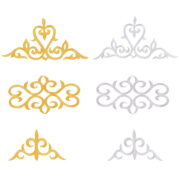 PandaHall FINGERINSPIRE 6PCS Iron On Lace Applique Patch 3 Style Gold Silver Polyester Embroidered Appliques Patches Gold Silver Sewing..., Multicolor
PandaHall FINGERINSPIRE 6PCS Iron On Lace Applique Patch 3 Style Gold Silver Polyester Embroidered Appliques Patches Gold Silver Sewing..., Multicolor