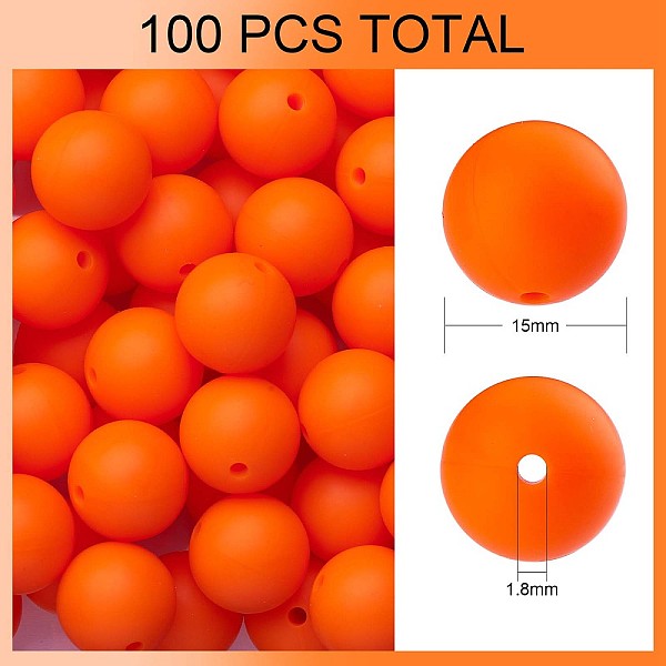 PandaHall 100Pcs Silicone Beads Round Rubber Bead 15MM Loose Spacer Beads for DIY Supplies Jewelry Keychain Making, Orange, 15mm Silicone...
PandaHall 100Pcs Silicone Beads Round Rubber Bead 15MM Loose Spacer Beads for DIY Supplies Jewelry Keychain Making, Orange, 15mm Silicone...